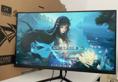 27英寸电脑液晶显示器电竞游戏显示屏1080p曲面屏24寸高